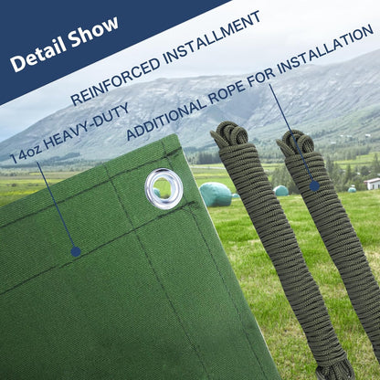 12’x16’ Canvas Tarps Heavy Duty Waterproof Tarpaulins with Aluminum Grommets,UV Resistant, 22Mil Multipurpose Drop Cloth, 14oz Durable Cover Sheet for Outdoor and Indoor Use with Ropes.