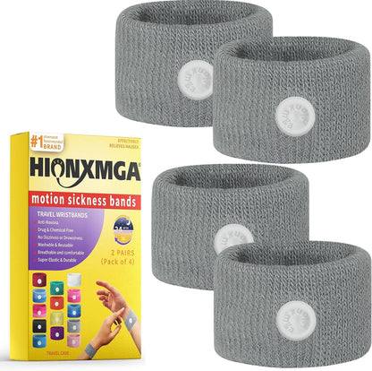 Motion Sickness Bands/Acupressure Nausea Wristband for Nausea,Sea Sickness Wristbands for Natural Relief of Morning Sickness,Dizziness, Motion Sickness(Car, Sea, Flying Travel Sickness)