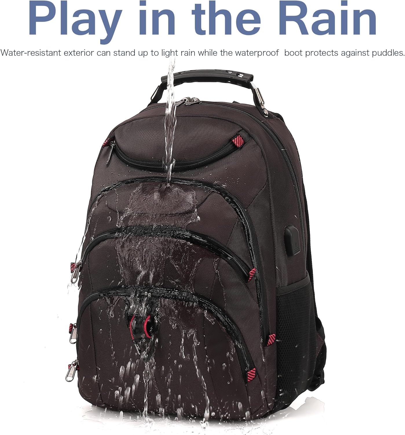 Boavan Laptop Backpack for men, 15.6 inch Laptop Bag with USB Port, Waterproof Travel Work Backpack Purse, Anti-Theft Teacher Nurse Doctor Casual Bookbags Office Business backpack,Coffee