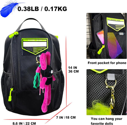 Shoe Bag Golf Travel Gym Sport with Side Accessory Outside Pocket for Socks Shoe Pouch Portable Large Shoe Storage Bag for Packing Zippered (black)