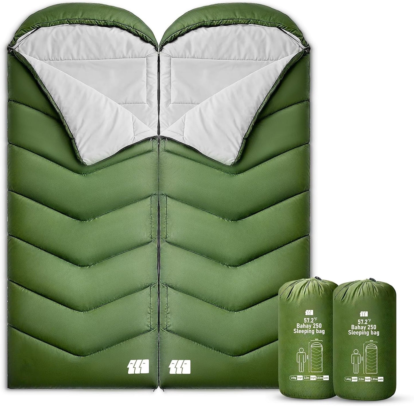 Sleeping Bags for Adults Cold Weather,Portable, Waterproof,Lightweight Camping Sleeping Bag for Tall Girls Boys with Compression Sack for Warm Camping, Hiking, Outdoor & Indoor