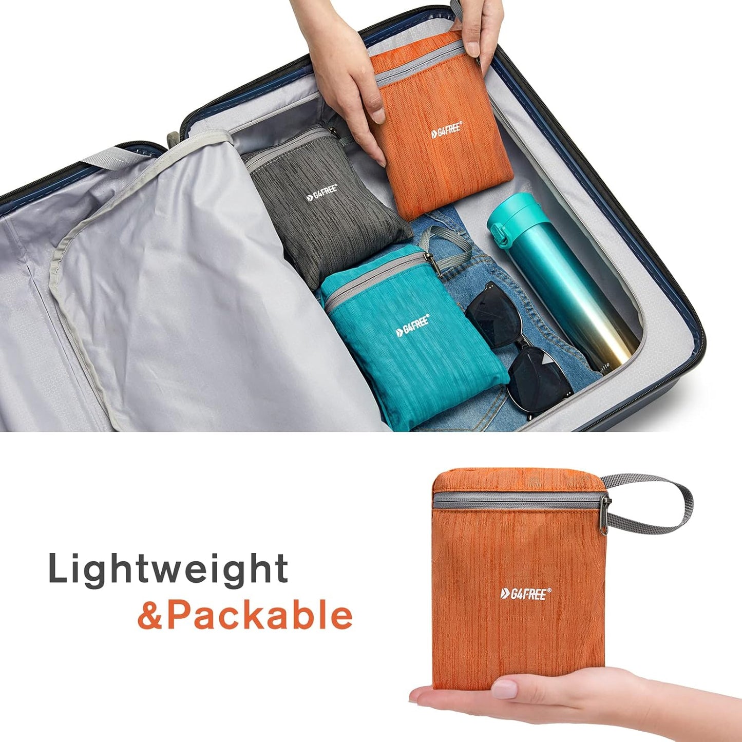 G4Free 10L/15L Hiking Backpack Lightweight Packable Hiking Daypack Small Travel Outdoor Foldable Shoulder Bag