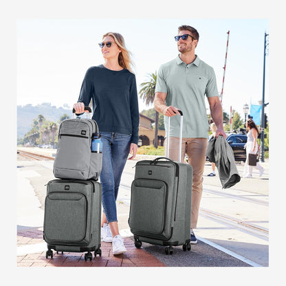 TravisMathew Quad Carry-On Spinner TMB400, Black