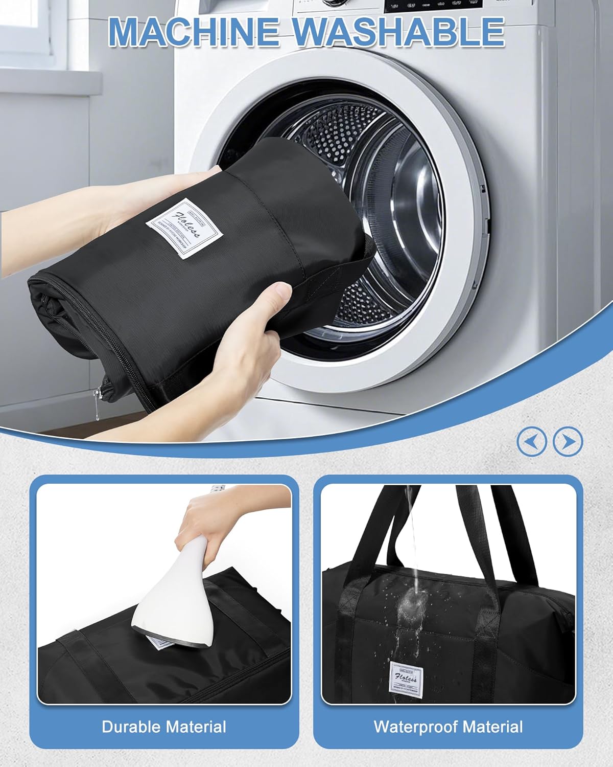 Travel Duffel Bag, Sports Tote Gym Bag, Shoulder Weekender Overnight Bag for Women