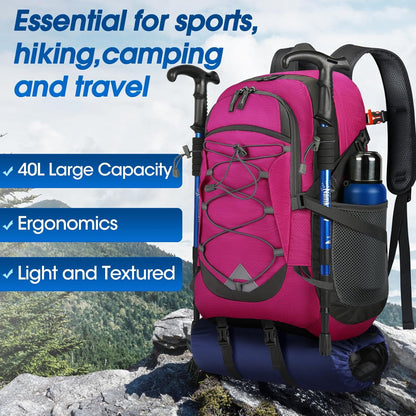 IGOLUMON Hiking Backpack 40L Packable Lightweight Camping Backpack Men Women Waterproof Hiking Daypack Outdoor Travel Daypack