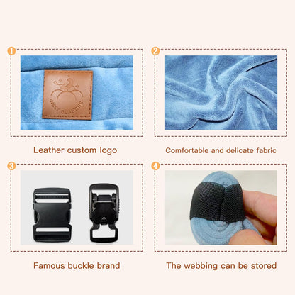 Baby Carrier for Newborn to Toddler, 7-35 lbs Weight Capacity, Ergonomic Backpack Design, Front and Back Facing Options, Blue