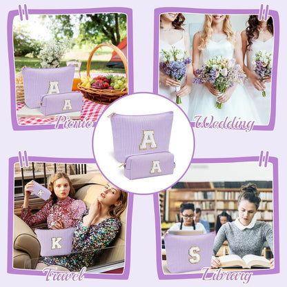 YOOLIFE Gifts for Women - Makeup Bag Organizer, Cute Skincare Bag - Personalized Best Friend, Wife, Mom Birthday & Valentine's Day Gift - Purple