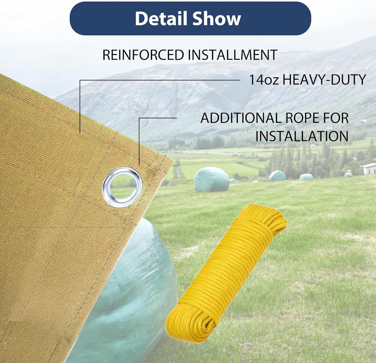 20’x30’ Canvas Tarp Heavy Duty Water Resistant Tarpaulins with Aluminum Grommets,UV Resistant, 22Mil Multipurpose Drop Cloth, 14oz Cover Sheet for Outdoor and Indoor Use with Ropes Yellow