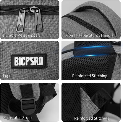 Backpack for School, School Backpack for Boys Girls Teens, College Book Bag, Water Resistant Bookbag, Back Pack for Men Women, Business Work Travel Grey