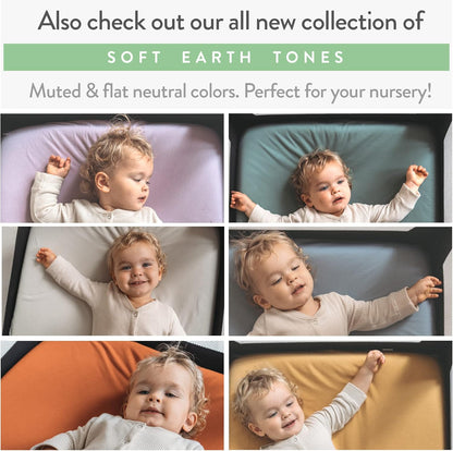 Travel Crib Fitted Sheets for Baby Bjorn, Guava Lotus Travel Crib and 24 x 42 Inch Travel Light Playard Mattress – Snuggly Soft 100% Jersey Cotton – Pale Pink + Lilac – 2 Pack