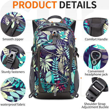 40L Hiking Backpack Lightweight Daypack Waterproof Travel Camping Backpack for Men Women Sport Packable