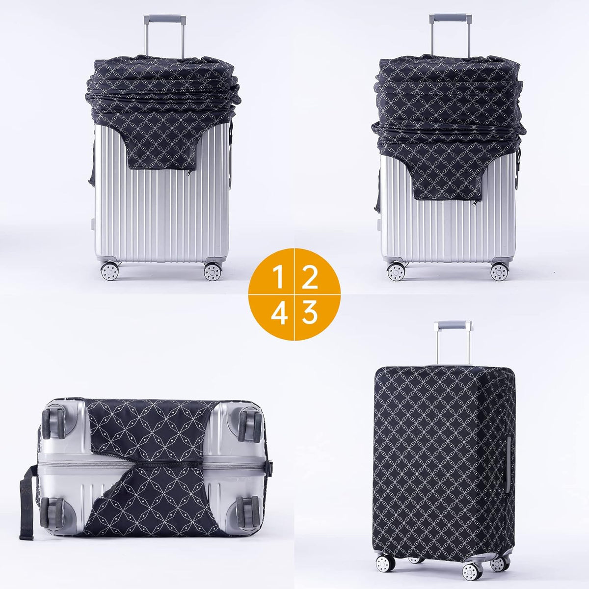 TRAVELKIN more than travel Luggage Covers For Suitcase Tsa Approved,Suitcase Cover Protector Fit 18-32 Inch Luggage