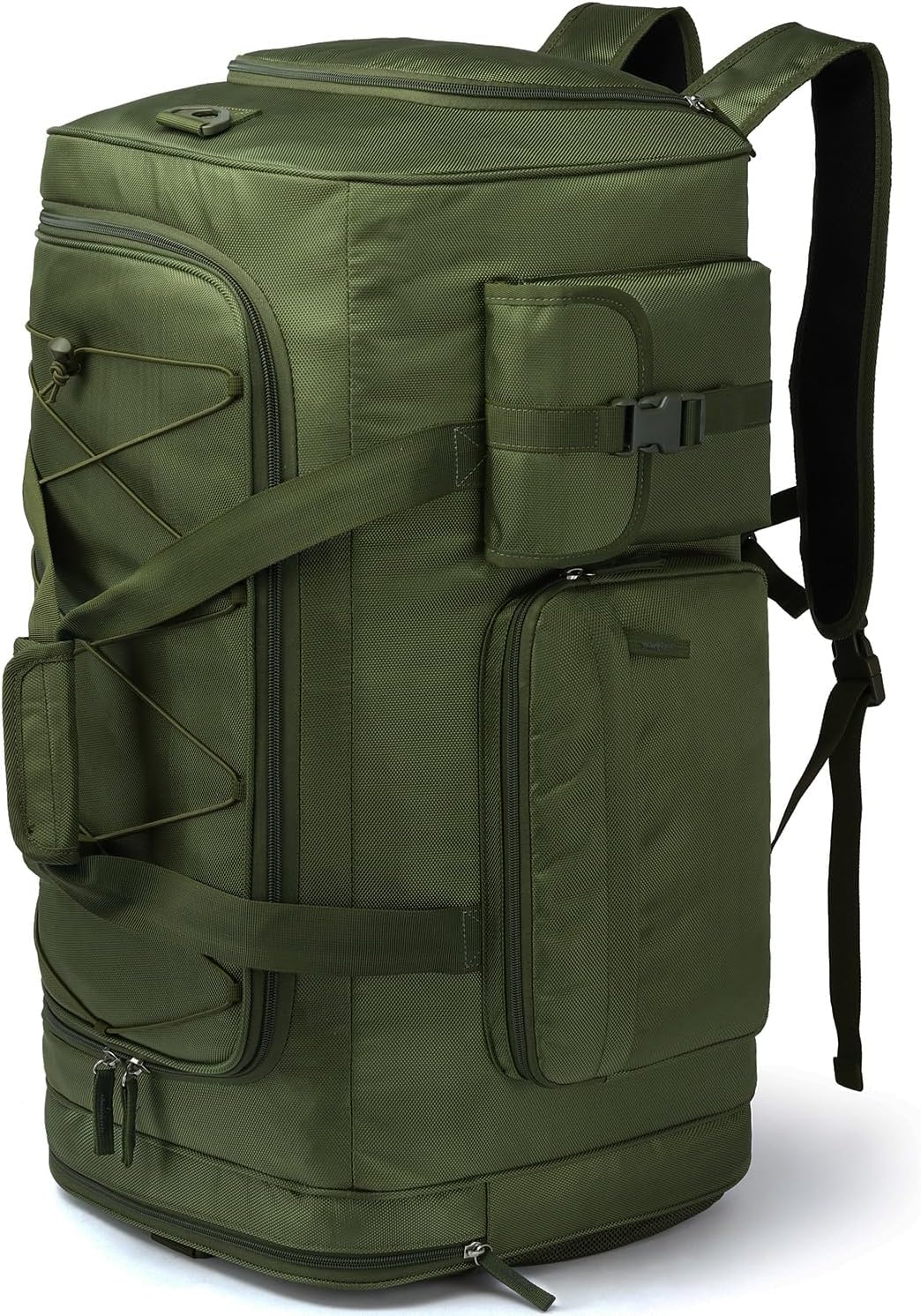 Lyweem Large Duffle Bag Backpack for Travel, 70L Heavy Duty Gym Duffel Bag with Shoes Compartment for Men & Women, Weekender Overnight Sports Backpack for Traveling