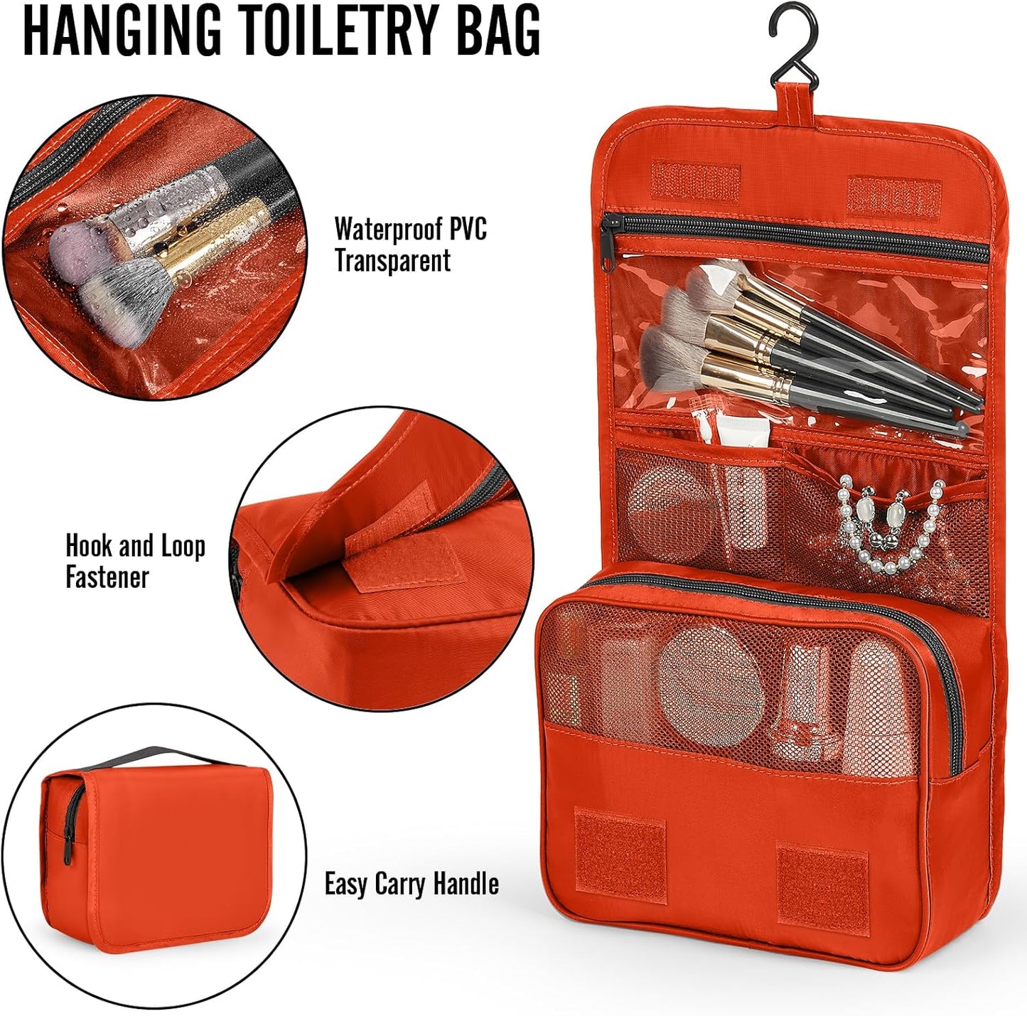 Veken 10 Set Packing Cubes for Travel Essential, Suitcase Organizer Bags in 4 Sizes, Carry-On Luggage Accessories with Large Laundry & Hanging Toiletry Bag, Must-Have for Airplane, Road Trip & Camping