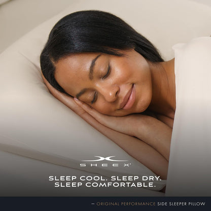 SHEEX Original Performance Down-Alternative Side Sleeper Pillow, Cooling Pillow with Support, Standard/Queen
