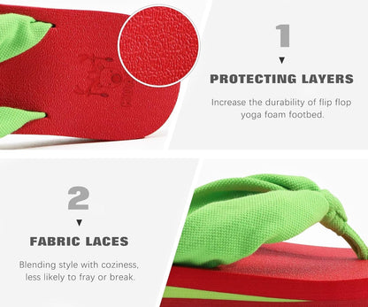 KuaiLu Flip Flops for Women with Arch Support Yoga Mat Comfortable Summer Beach Walking Thong Cushion Sandals Slip On Indoor Outdoor