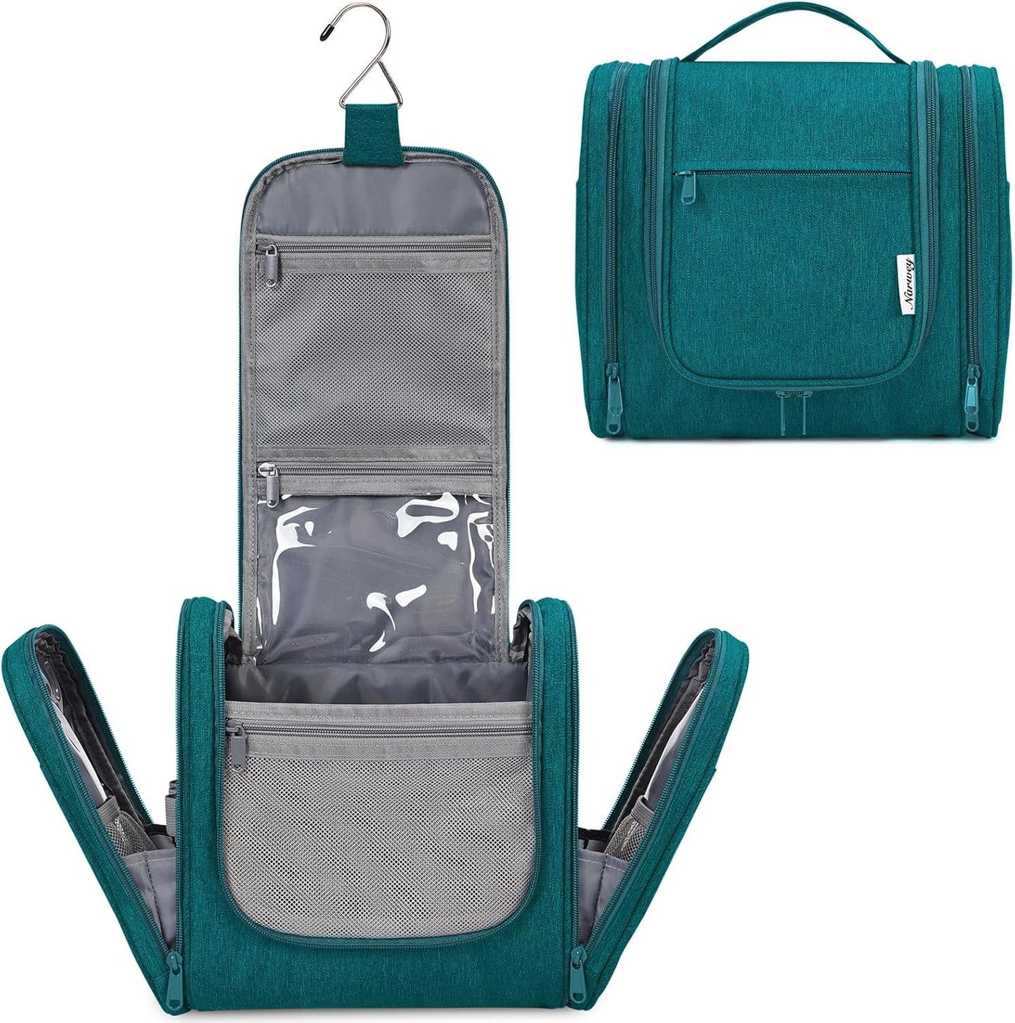 Narwey Hanging Toiletry Bag for Women Travel Makeup Bag Organizer Toiletries Bag for Cosmetics Essentials Accessories