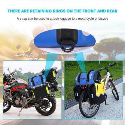 WILD HEART Waterproof Bag Duffel Bag 20L 30L 40L with Welded Seams Shoulder Straps, Mesh Pocket for Kayaking, Camping, Boating,Bicycle,Motorcycle