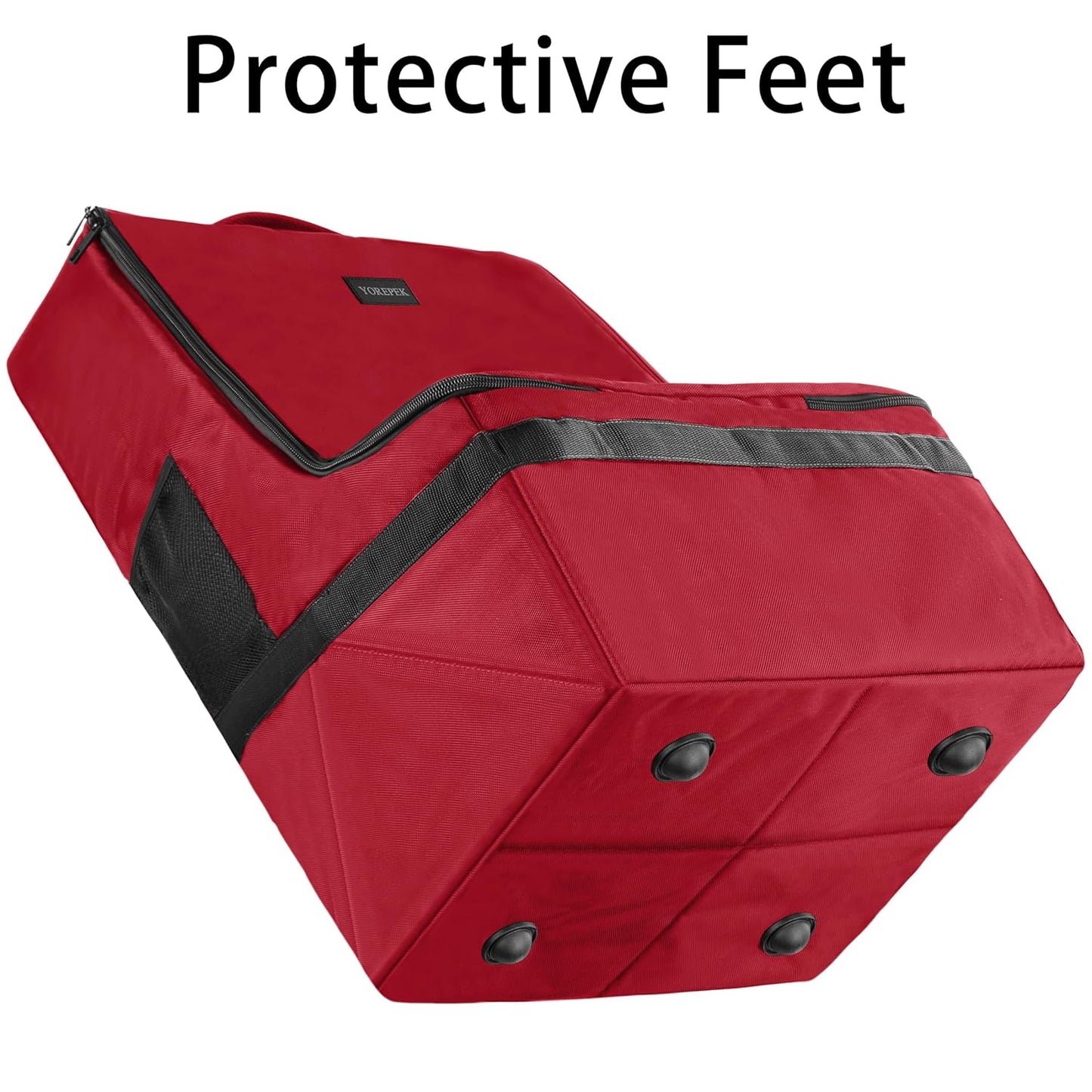 YOREPEK Car Seat Travel Bag, Padded Car Seats Backpack for Air Travel, Heavy Duty Carseat Travel Bag for Airplane, Airport Gate Check Bag (Red)