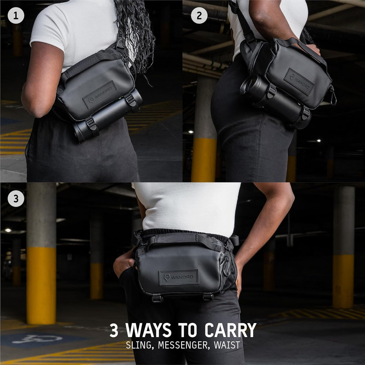 WANDRD ROGUE V1 6L Sling: Compact Camera Sling and Crossbody Bag with Fast Access, 3-Way Carry– Lightweight Everyday Bag Great for Travel, Photography, and Daily Use (Yuma Tan)