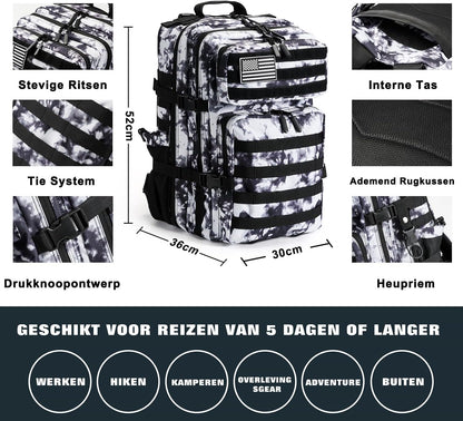 Professional Survival Gear Set - First Aid Kit and Large Camping Backpack, Camping Equipment for Adventure Outdoor Hiking Adventurers