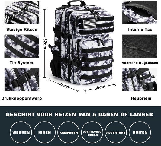 Professional Survival Gear Set - First Aid Kit and Large Camping Backpack, Camping Equipment for Adventure Outdoor Hiking Adventurers