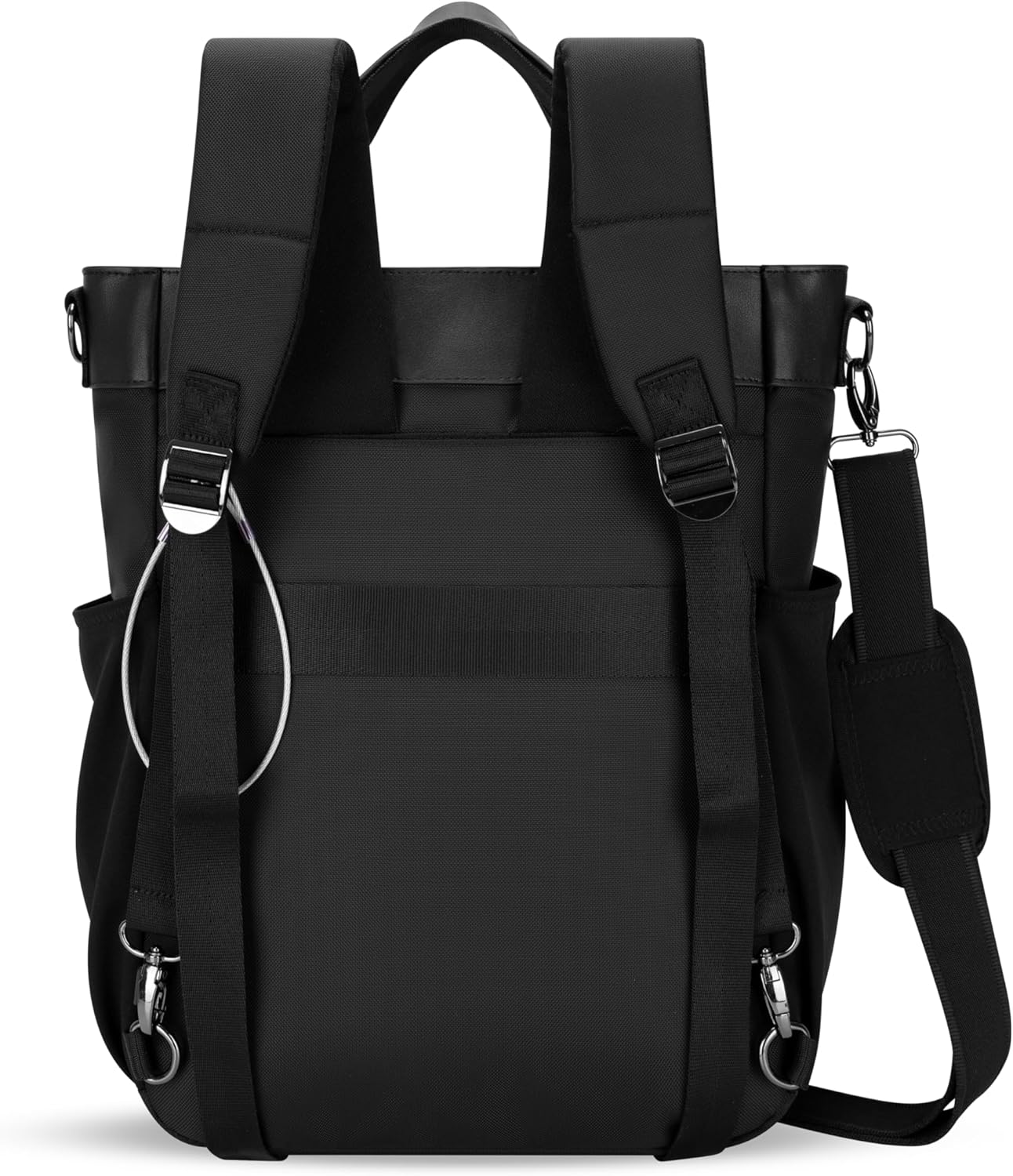 Sherpani Soleil, Anti Theft Convertible Backpack, 3 in 1 Tote Bag, Crossbody Bag, Cross Body Purse, 18L Travel Backpack for Women, RFID Protection, Metal Hardware Fits 13” Laptop (Sakura Pro)