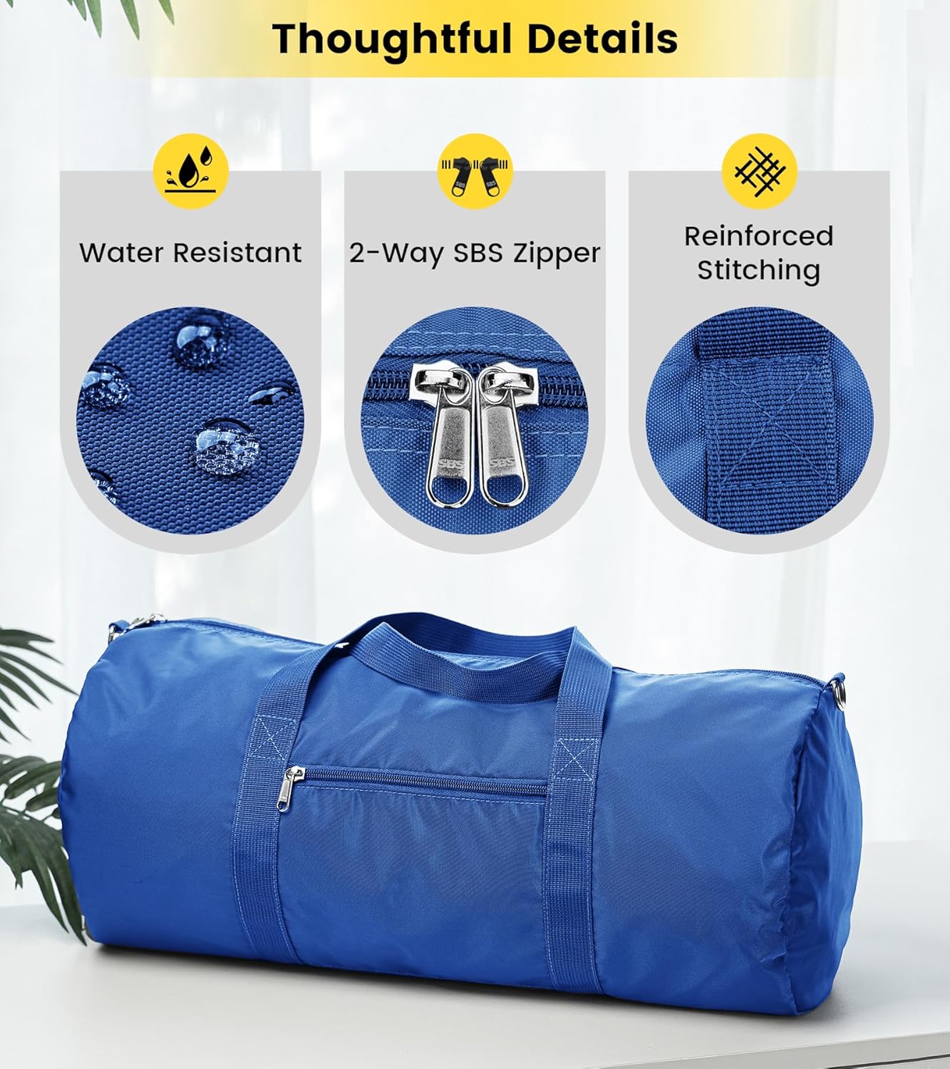 Vorspack Duffel Bag 20-24-28 Inches Foldable Gym Bag for Men Women Duffle Bag Lightweight with Inner Pocket for Travel Sports