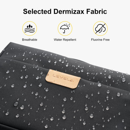 LEVEL8 Travel Toiletry Bag for Men Women, Water Repellent Shaving Bag for Toiletries Accessories, Storage Bags with Divider and Handle, Small/Black