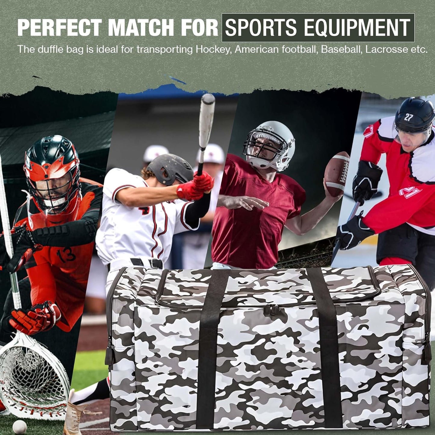 Jetstream Heavy Duty Multi Pocket Durable Sports Gym Equipment Travel Duffel Bag