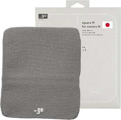 Camera Cover, Square W, Made in Japan, M size, Light Gray