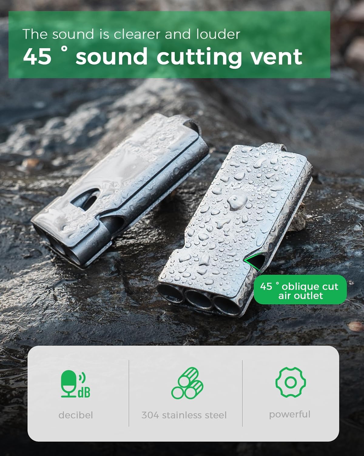 Emergency Survival Whistle Lifeguard Safety Whistle for Outdoor Camping Hiking-Loud Whistle up to 120~130db