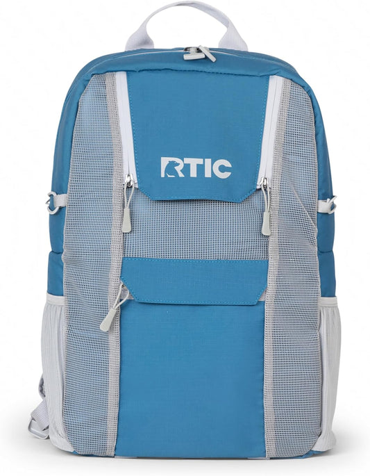 RTIC Chillout 24 Can Backpack Cooler Insulated Portable Soft Cooler Bag for Lunch, Beach, Drink, Beverage, Travel, Camping, Picnic, Car, Hiking