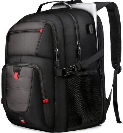 Z-MGKISS Travel Backpack, TSA Airline Approved, Travel Laptop Backpack with USB Charging Port, Extra Large