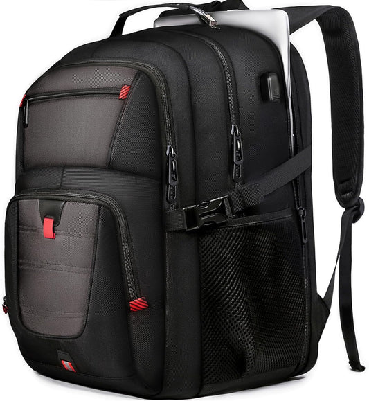 Z-MGKISS Travel Backpack, TSA Airline Approved, Travel Laptop Backpack with USB Charging Port, Extra Large