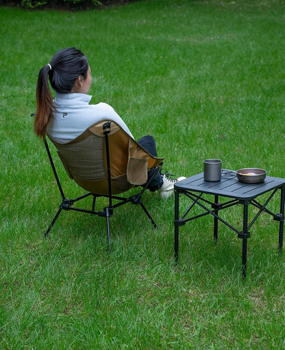 iClimb Ultralight Compact Camping Folding Beach Chair with Anti-Sinking Large Feet