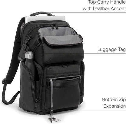 TUMI - Alpha Bravo Nomadic Backpack - Men's Durable Carry On Bag - 18.8" X 15.0" X 9.0" - Fits up to 15" Laptop - Black