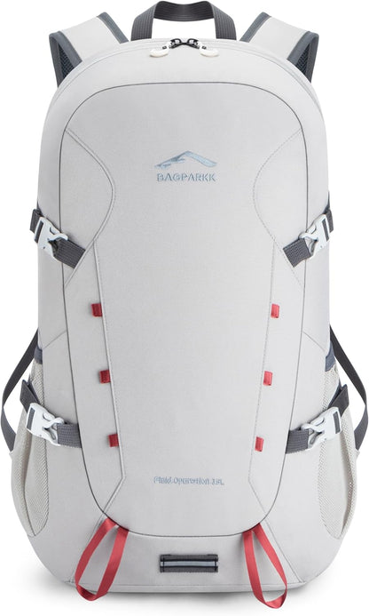 Hiking Backpack,Large 35L Travel Backpacks for Men Women,Ultra Lightweight Packable Camping Daypack for Outdoor Sports (Light Gray)
