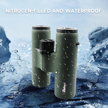 8x32ED Compact Binoculars for Adults – High-Powered BAK4 Prisms, Diamond White Coating, Waterproof & Fogproof, Rubber Armored – Ideal for Bird Watching, Hunting, Travel, Outdoor Sports