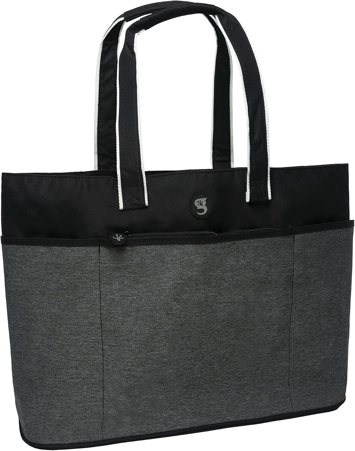 geckobrands Oversized Beach Tote – Large and Stylish Beach Bag with 4 Exterior Pockets and Zippered Internal Compartment