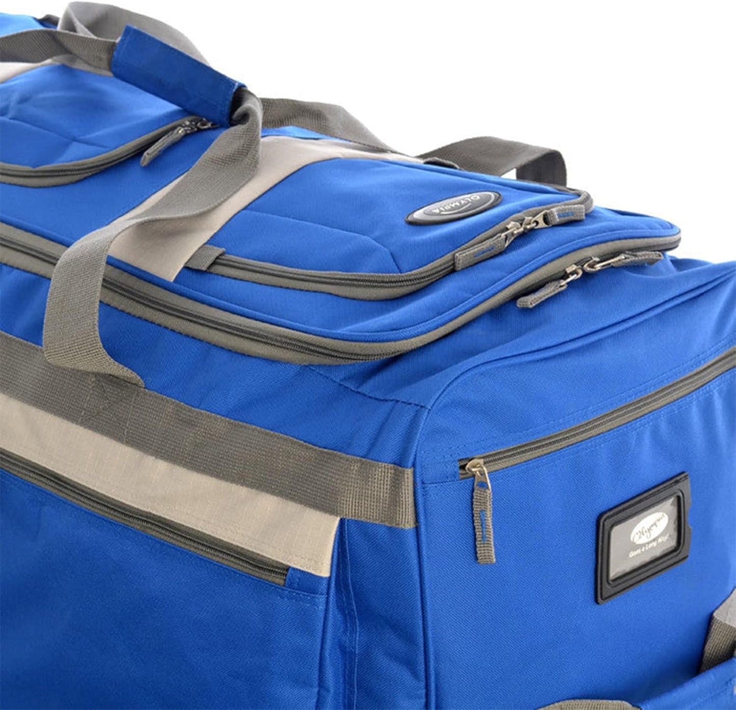 Olympia U.S.A. 29 inch Jumbo Size 8 Pockets Wheeled Rolling Duffel Bag Water Resistant Luggage Lightweight Travel Suitcase with Retractable Handle