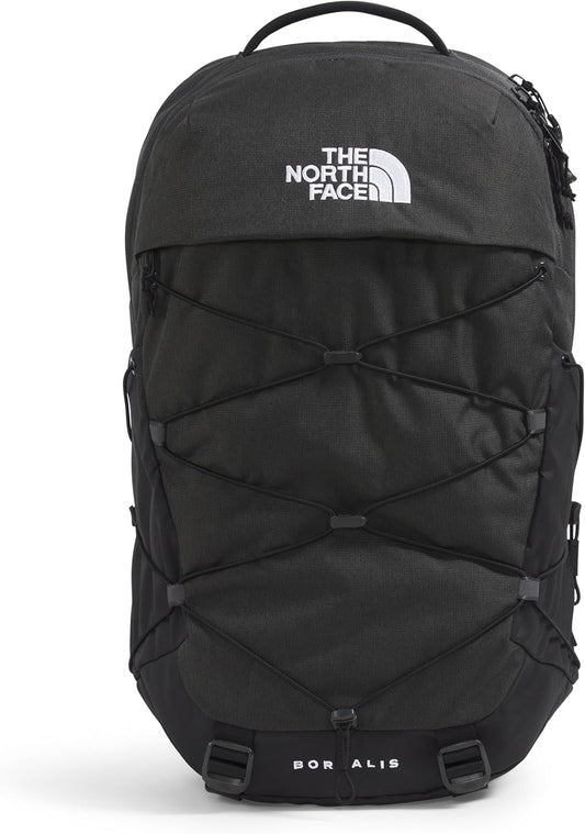THE NORTH FACE Borealis Commuter Laptop Backpack | Water Repellent Finish, 16" Laptop Sleeve, Large Main Compartment for Everyday Carry, Asphalt Grey Light Heather/TNF Black-NPF, One Size