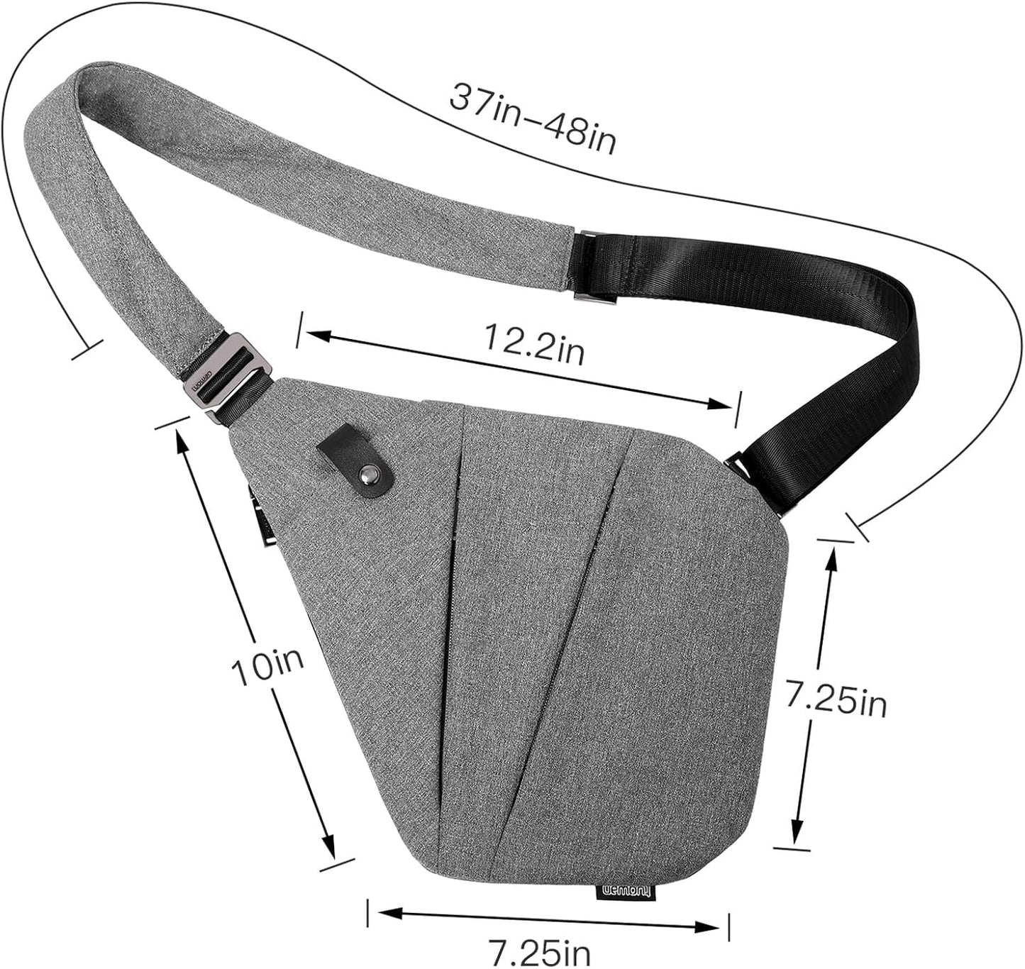 weiatas Sling Bag Chest Shoulder Backpack Crossbody Bags for Men Women Travel Outdoors