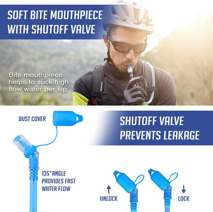 Sojourner Rave Hydration Pack - Hydration Backpack - Hydropack with 2L Bladder - Water Backpack for Festivals, Hiking, Running, Biking and More