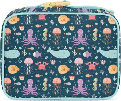 Simple Modern Kids Lunch Box for School | Reusable Insulated Lunch Bag for Toddler, Girl, and Boy | Meal Containers with Exterior & Interior Pockets | Hadley Collection | Under the Sea