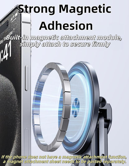 3-in-1 Folding Aluminum Alloy Laptop Stand, Height Adjustable Ergonomic Computer Riser Holder for Phone/Tablets/Computers, Portable Notebook Mount for Desk