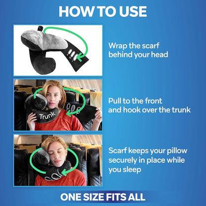 JPillow Travel Pillow for Airplanes – A Little Bulky, Expensive, and Takes a Couple of Minutes to Master, but Supports Your Head and Neck in Genuine Luxury – British Invention of The Year (Black)