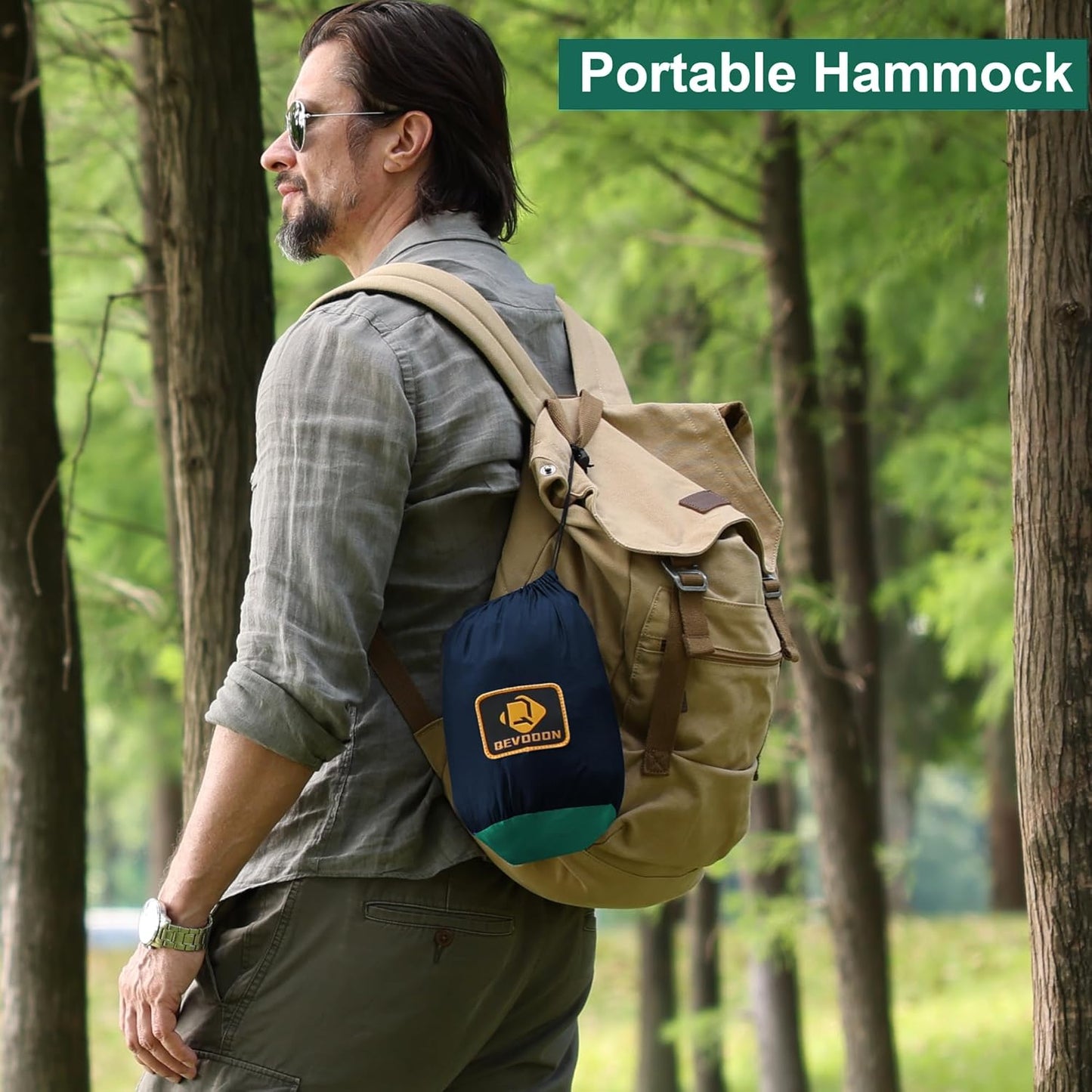 Camping Hammock with Net,Travel Portable Lightweight Hammocks with Tree Straps and Solid D-Shape Carabiners,Parachute Nylon Hammock for Outsides Backpacking Beach Backyard Patio Hiking