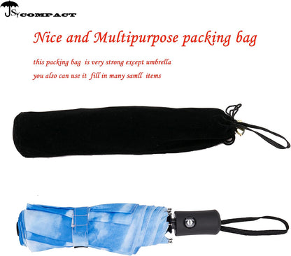 SY COMPACT Travel Umbrella Windproof Automatic Umbrellas Small Compact UV Sun Protection Factory Outlet Umbrella