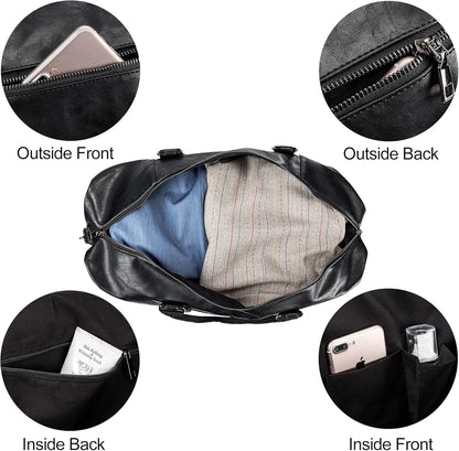 Weekender Overnight Bag Carry On Bag Travel Bag with Shoe Pouch